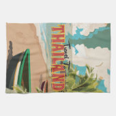 Thailand Wedding Travel Poster Handtuch (Horizontal)