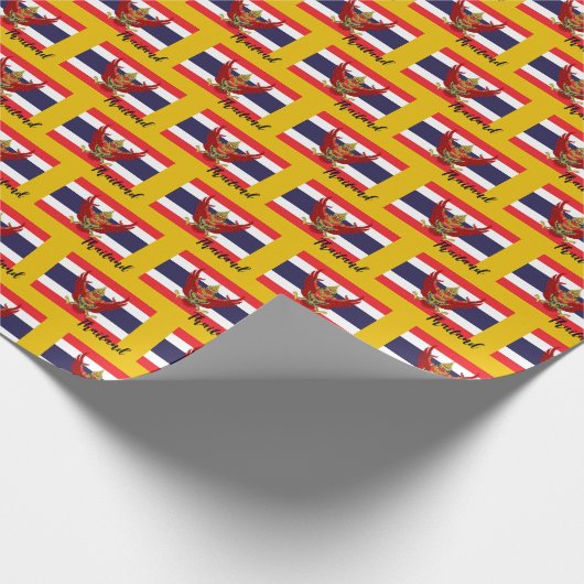 Thailand Wrapping Paper, Thai Flag patriotisch Geschenkpapier (Ecke)