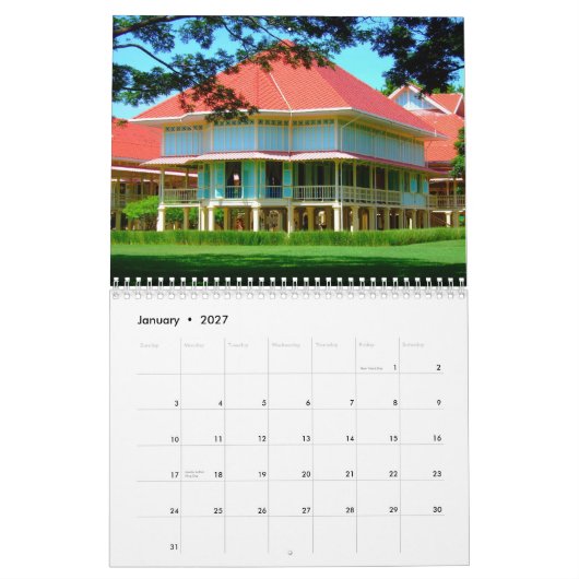 Thailand-Zwischenspiele Kalender (Jan 2027)