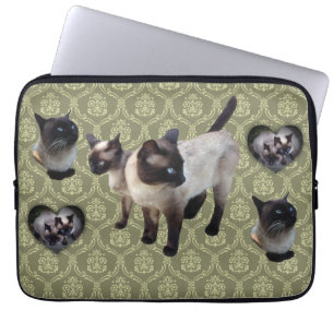 Thailändisch-geborene Siamkatze Laptopschutzhülle