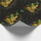 Thailändische Buddha-Buddhastatue Geschenkpapier (Ecke)