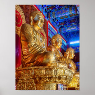 Thailändische China-Buddha-Bildstatue Poster