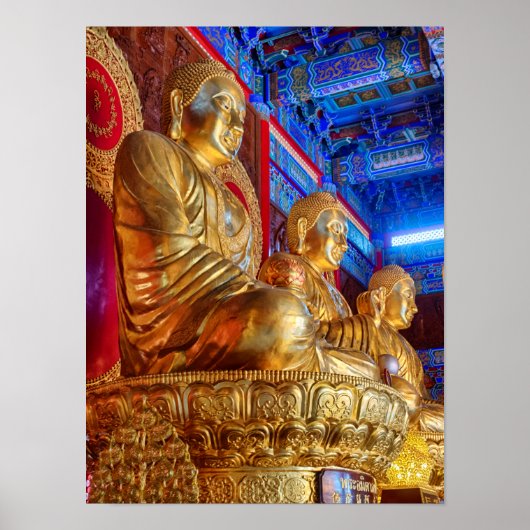 Thailändische China-Buddha-Bildstatue Poster (Vorne)