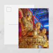 Thailändische China-Buddha-Bildstatue Postkarte (Vorne/Hinten)