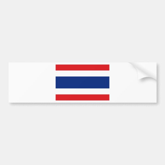 Thailändische Flagge Autoaufkleber (Vorne)