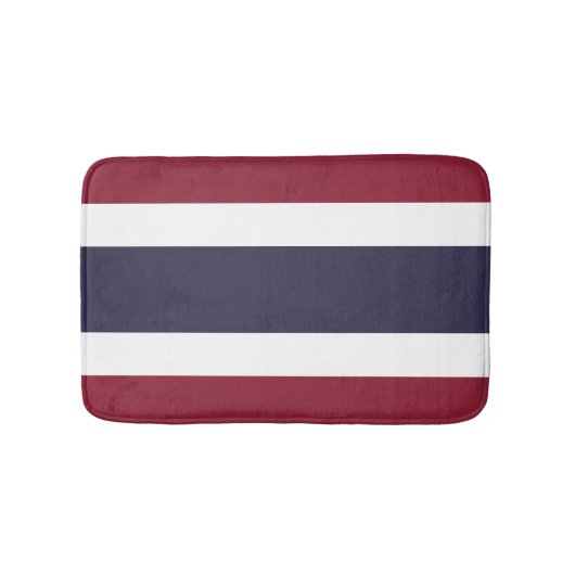 Thailändische Flagge Badematte (Vorderseite)