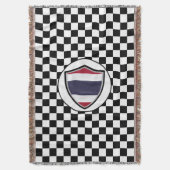 Thailändische Flagge Decke (Vorderseite Vertikal)