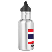 Thailändische Flagge Edelstahlflasche (Links)
