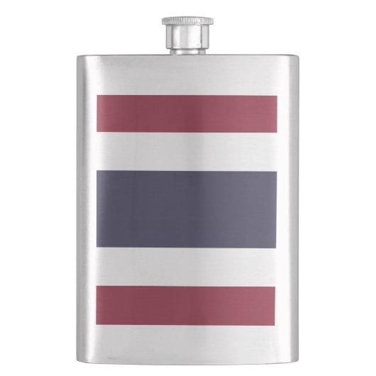 Thailändische Flagge Flachmann (Vorderseite)