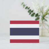 Thailändische Flagge, Flagge Thailands Postkarte (Stehend Vorderseite)