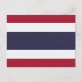 Thailändische Flagge, Flagge Thailands Postkarte (Vorderseite)