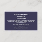 Thailändische Flagge, Flagge Thailands Visitenkarte (Rückseite)