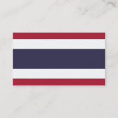 Thailändische Flagge, Flagge Thailands Visitenkarte (Vorderseite)