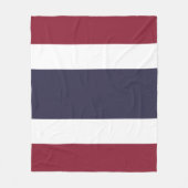 Thailändische Flagge Fleecedecke (Vorderseite)