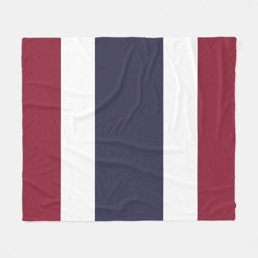Thailändische Flagge Fleecedecke (Vorderseite (Horizontal))