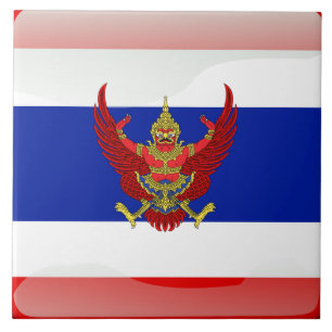 Thailändische Flagge Fliese