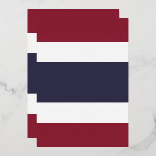 Thailändische Flagge Folieneinladung