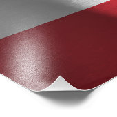 Thailändische Flagge Fotodruck (Ecke)