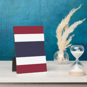 Thailändische Flagge Fotoplatte
