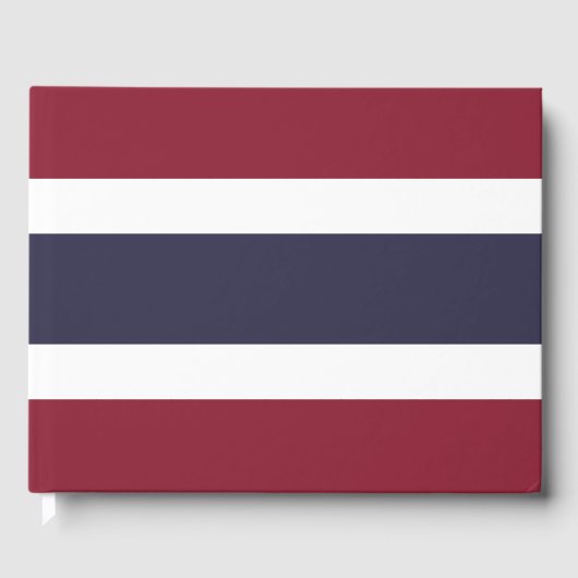Thailändische Flagge Gästebuch (Vorderseite)