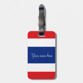 Thailändische Flagge Gepäckanhänger (Rückseite vertikal)