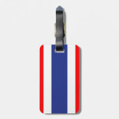 Thailändische Flagge Gepäckanhänger (Rückseite vertikal)