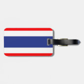 Thailändische Flagge Gepäckanhänger (Rückseite horizontal)