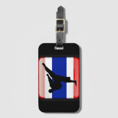 Thailändische Flagge Gepäckanhänger (Vorderseite Vertikal)