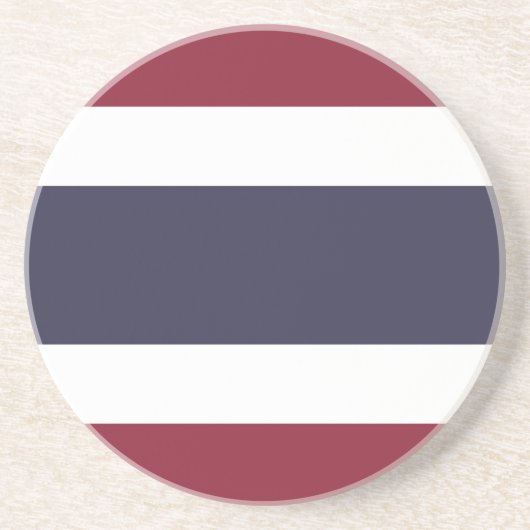 Thailändische Flagge Getränkeuntersetzer (Vorne)