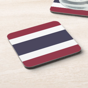 Thailändische Flagge Getränkeuntersetzer