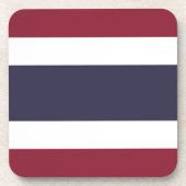 Thailändische Flagge Getränkeuntersetzer (Vorderseite)