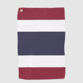 Thailändische Flagge Golfhandtuch (Vorderseite)