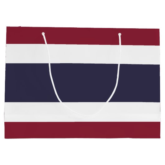 Thailändische Flagge Große Geschenktüte (Rückseite)