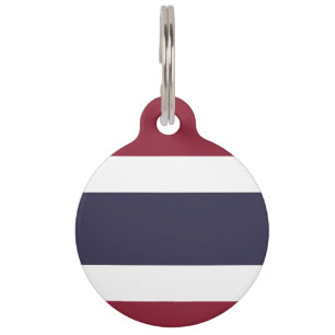 Thailändische Flagge Haustiermarke