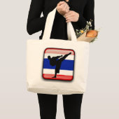 Thailändische Flagge Jumbo Stoffbeutel (Vorderseite (Produkt))
