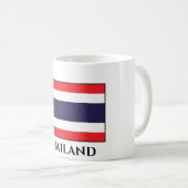 Thailändische Flagge Kaffeetasse (VorderseiteRechts)
