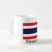 Thailändische Flagge Kaffeetasse (Vorderseite Links)