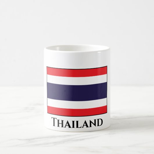 Thailändische Flagge Kaffeetasse (Mittel)