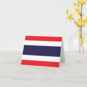 Thailändische Flagge Karte (Gelbe Blume)