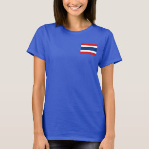 Thailändische Flagge + Karte T - Shirt