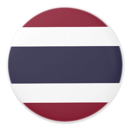 Thailändische Flagge Keramikknauf (Vorderseite)
