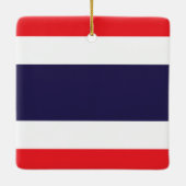 Thailändische Flagge Keramikornament (Rückseite)