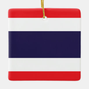 Thailändische Flagge Keramikornament