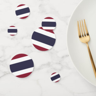 Thailändische Flagge Konfetti