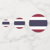 Thailändische Flagge Konfetti (Vorderseiten)