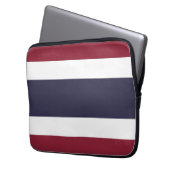 Thailändische Flagge Laptopschutzhülle (Vorderseite Links)