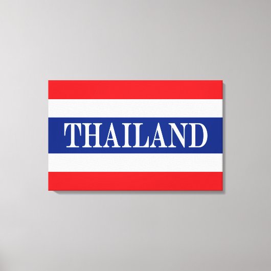 Thailändische Flagge Leinwanddruck (Vorderseite)