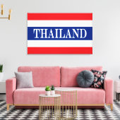 Thailändische Flagge Leinwanddruck (Insitu (Wohnzimmer))