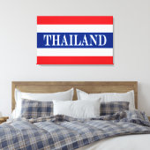 Thailändische Flagge Leinwanddruck (Insitu (Schlafzimmer))