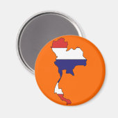 Thailändische Flagge Magnet (Vorderseite/Rückseite)